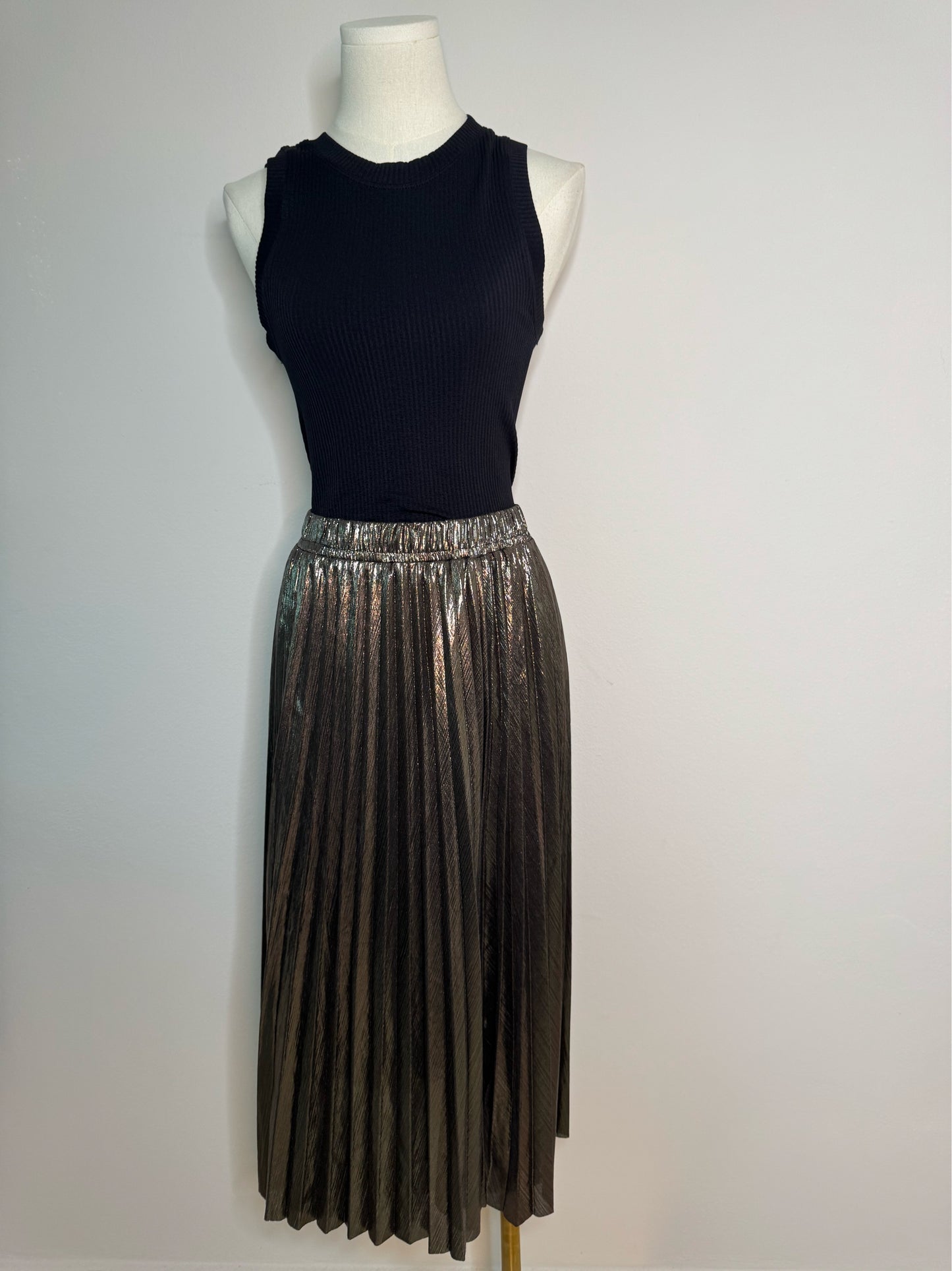 Bronze maxi skirt
