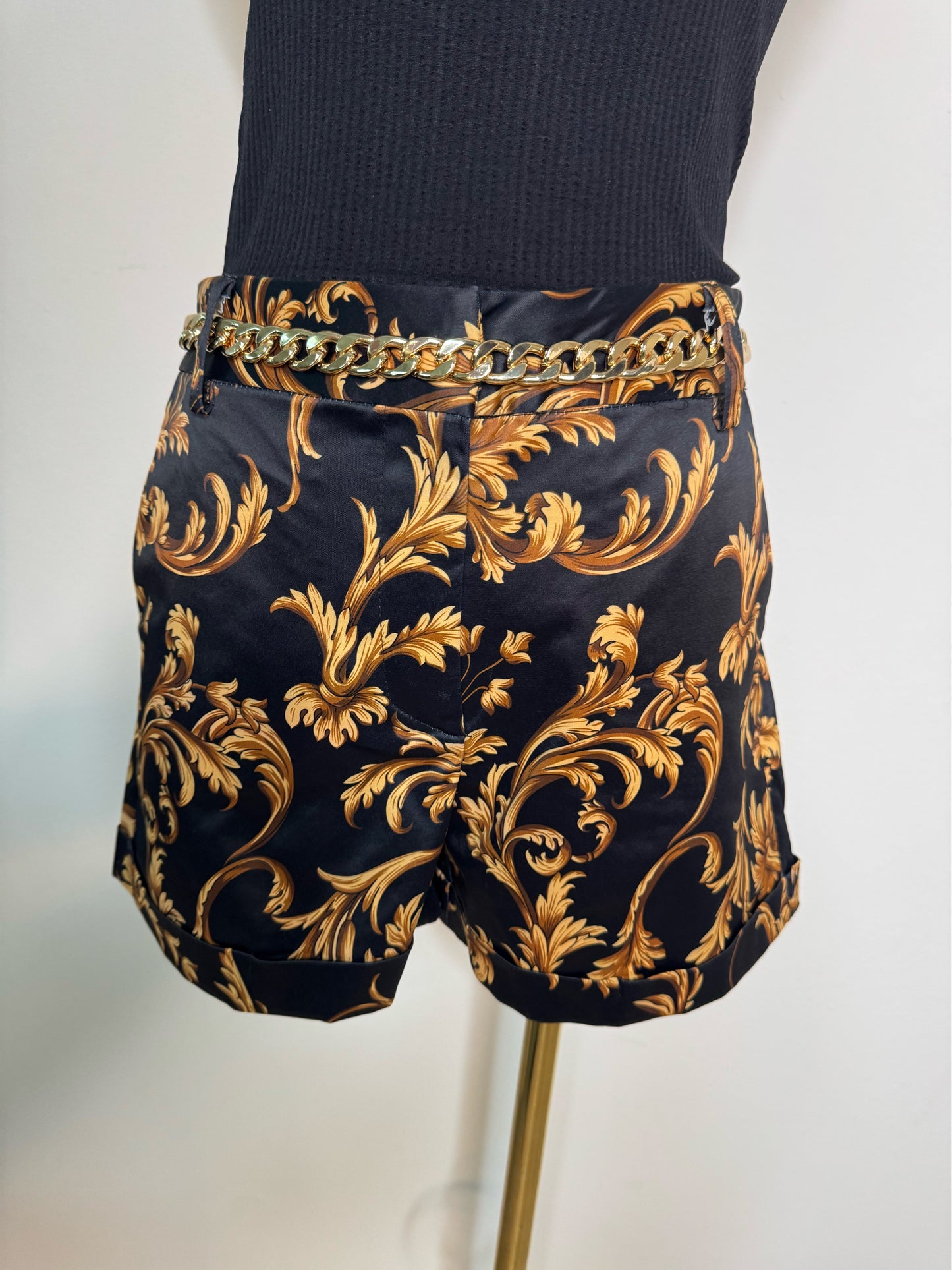Black & Gold Short