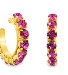 Tova Jubilee Hoops- Dark Rose