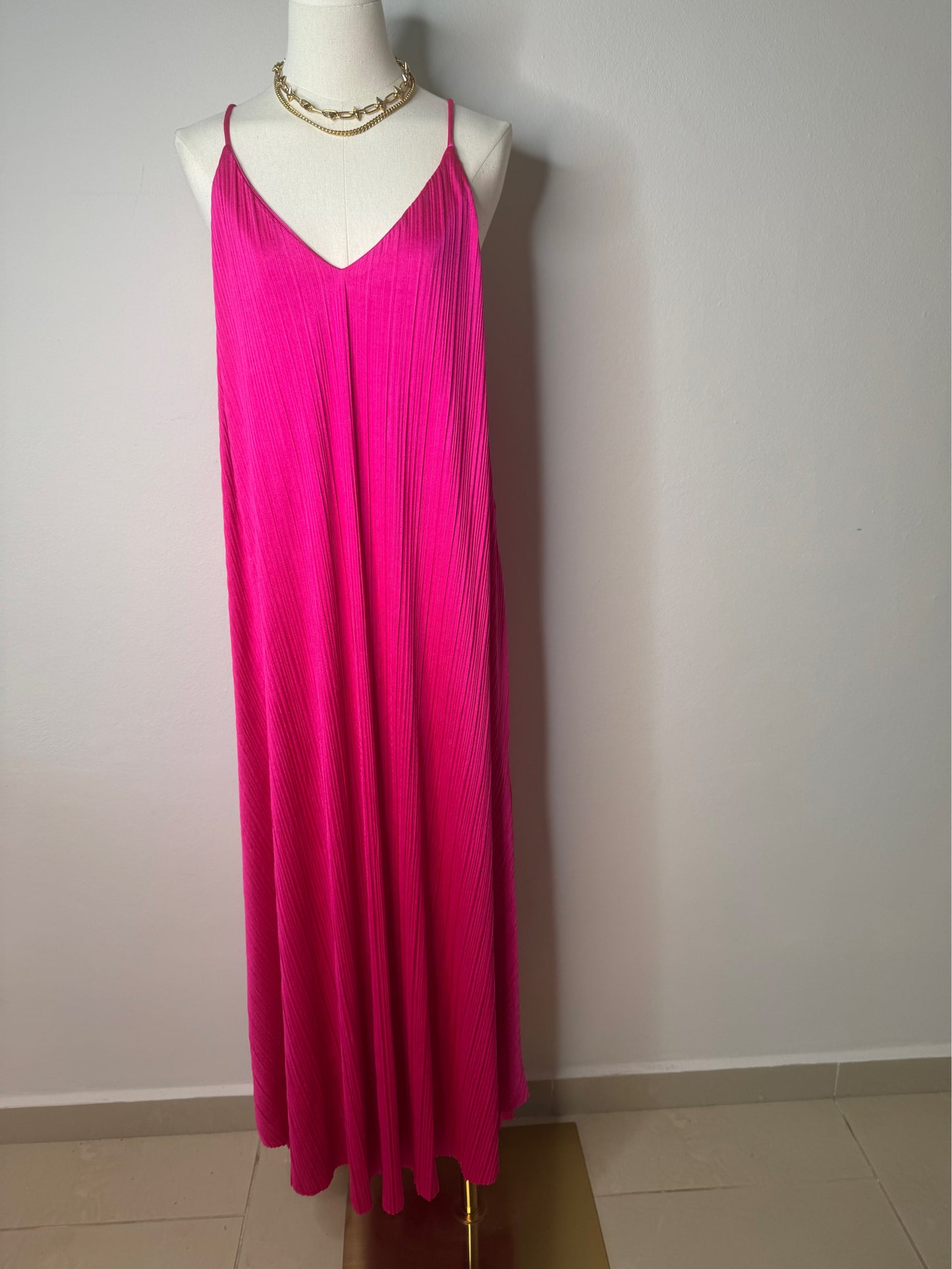 Fuchsia maxi dress