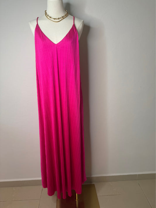 Fuchsia maxi dress