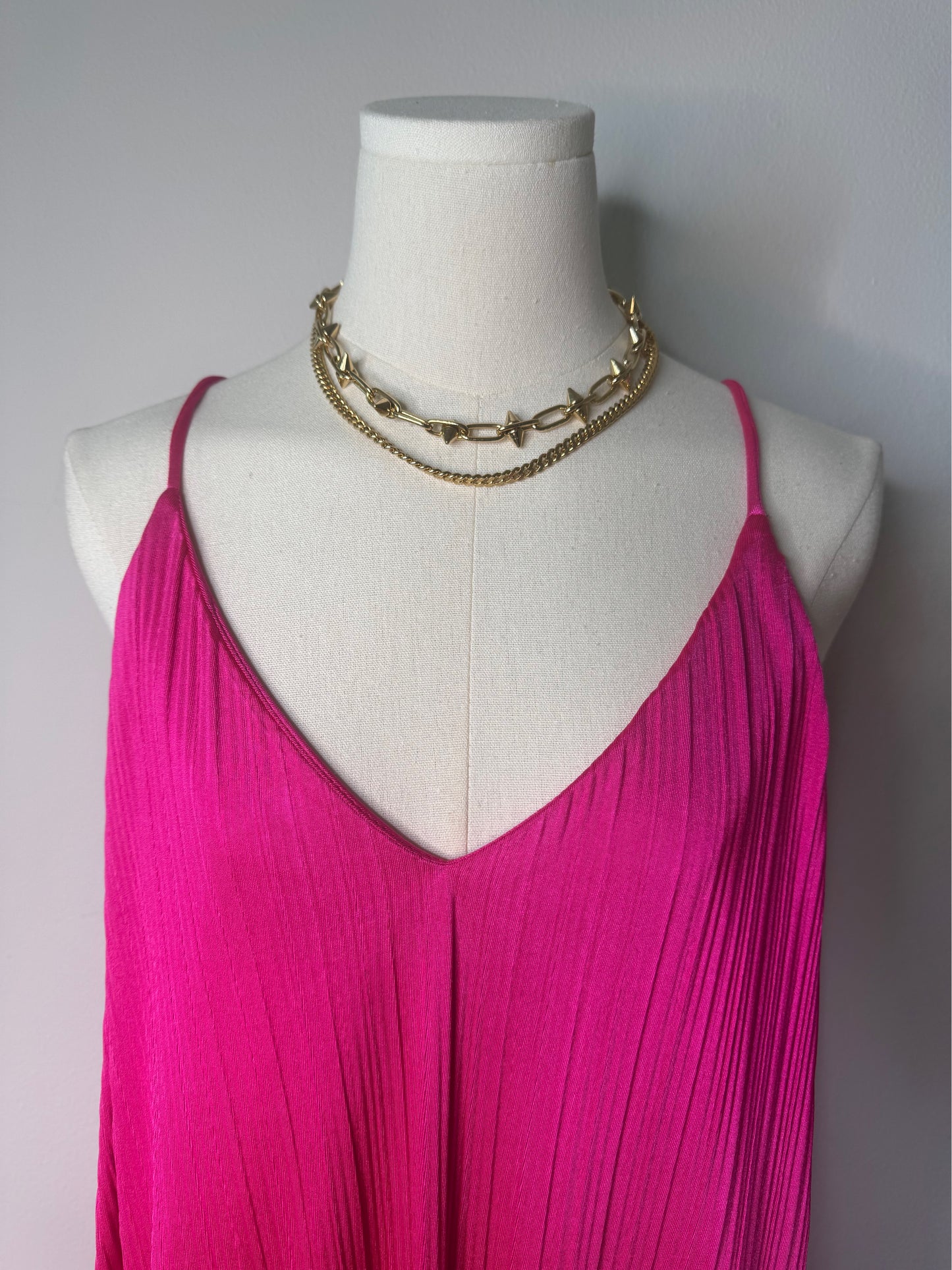 Fuchsia maxi dress