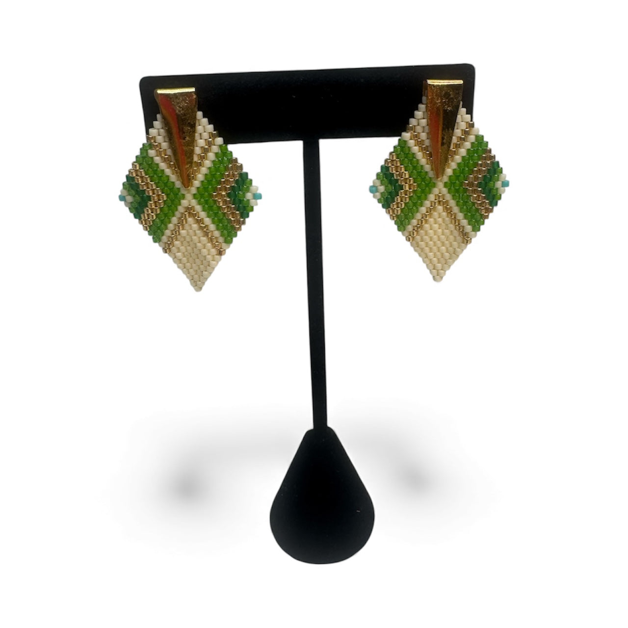 Green Mosaic earrings