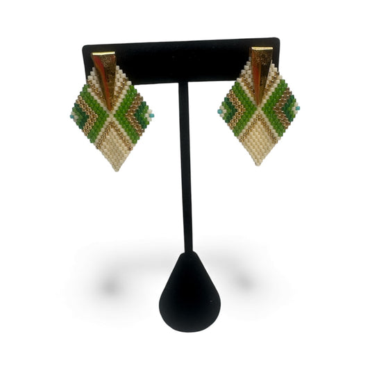 Green Mosaic earrings