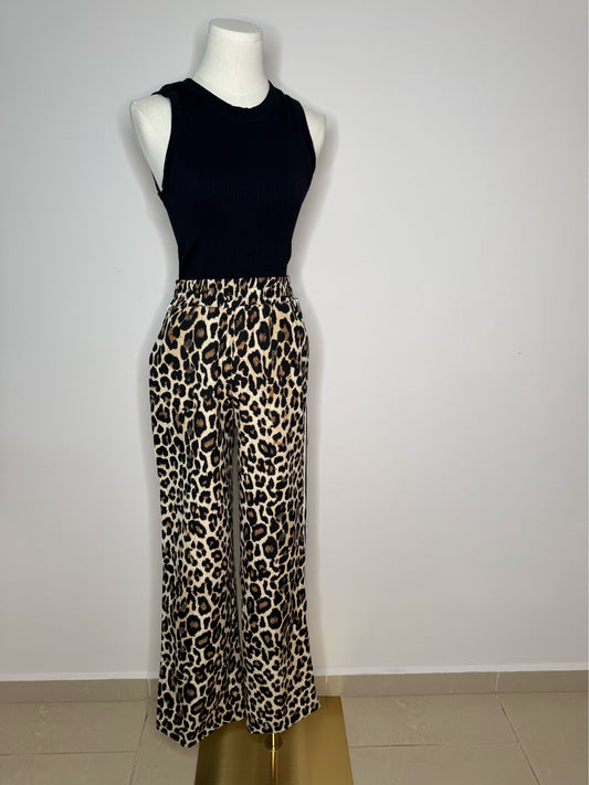 Leopard loose pants