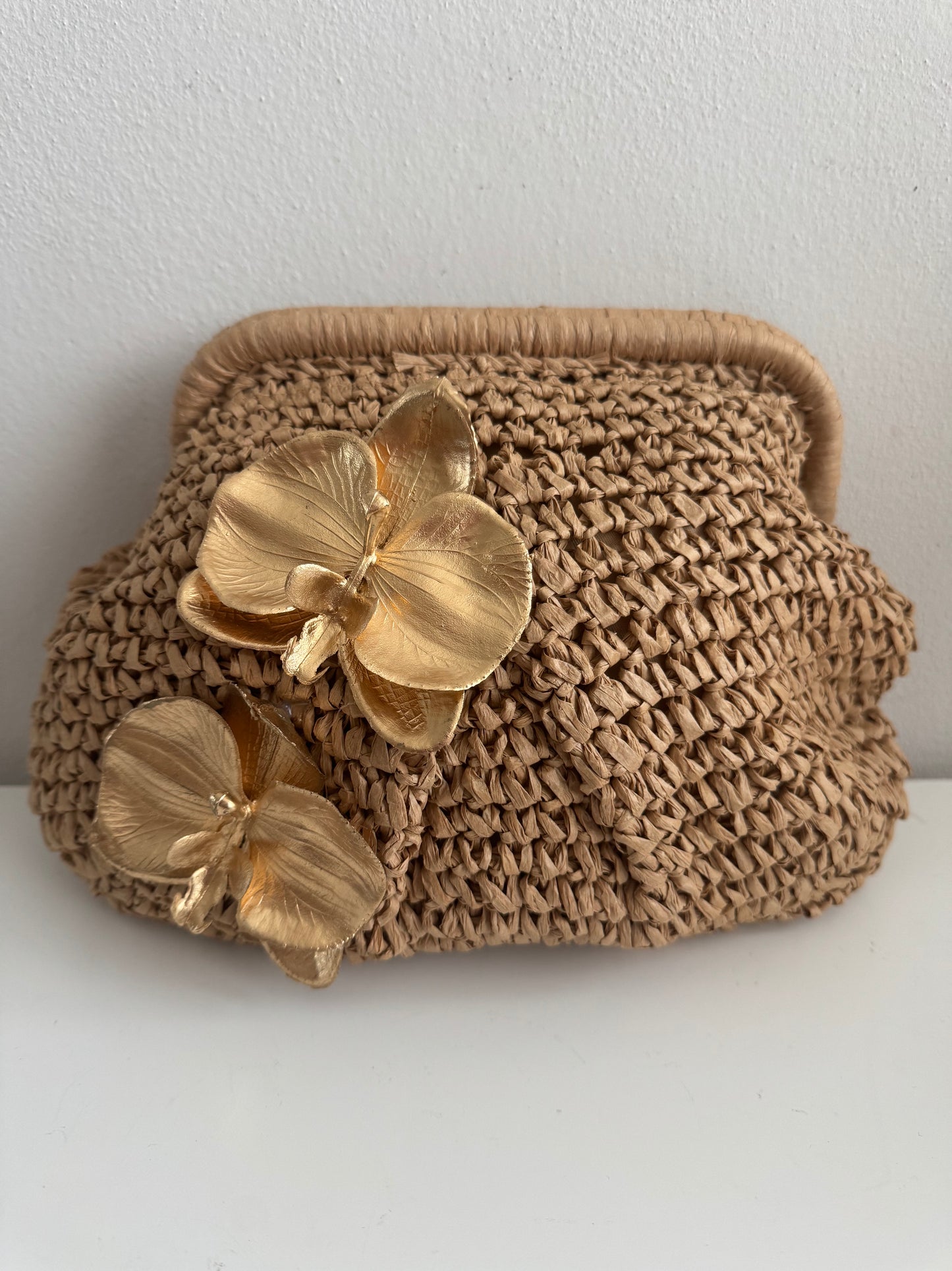 Raffia Clutch